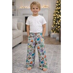 Yogi Bear Jellystone Park Printed Night Pants Youth Size Small GUC